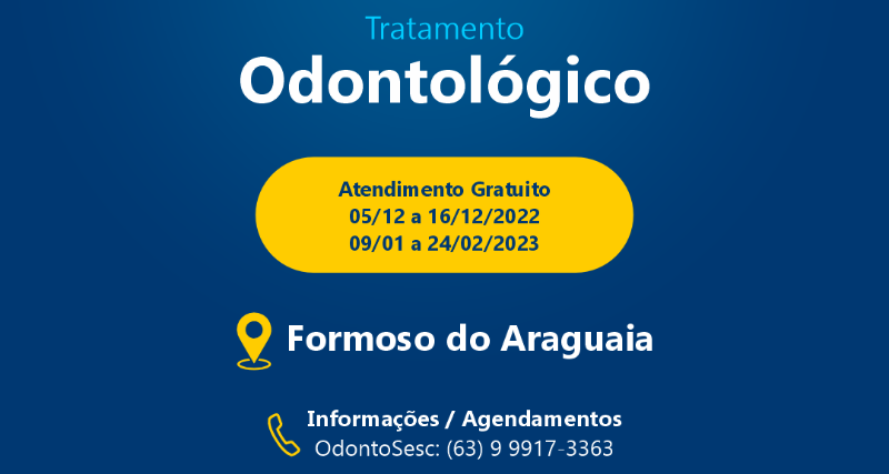 SAÚDE – Unidade Móvel OdontoSesc chega em Formoso do Araguaia