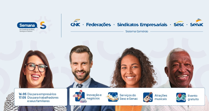 Tocantins será palco do evento Semana S do Comércio promovido pela CNC