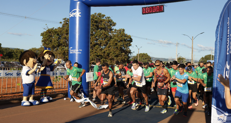 Com mais de 800 atletas, Circuito Sesc de Corridas é realizado em Palmas; Confira o resultado