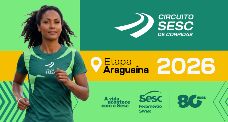 Sesc Tocantins abre inscrições para Circuito Sesc de Corridas em Araguaína